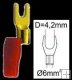 Vidli�ka na kabel 6mm - �erven�
